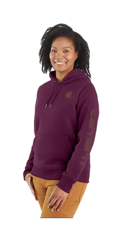 CARHARTT CLARKSBURG PULL SWEATSHIRT EGGPLANT